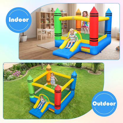 Inflatable Bounce House 2 in 1 Slide and Jump