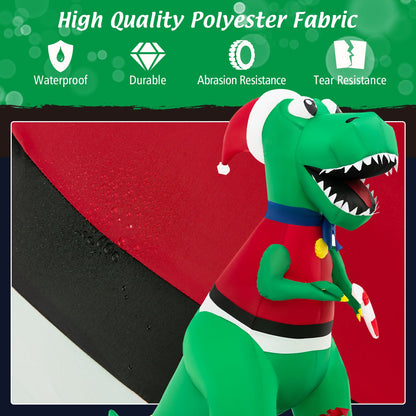 Inflatable Christmas decoration with LED lights by DirectDeals, green red inflatable figure on Tampa Home & Garden Store