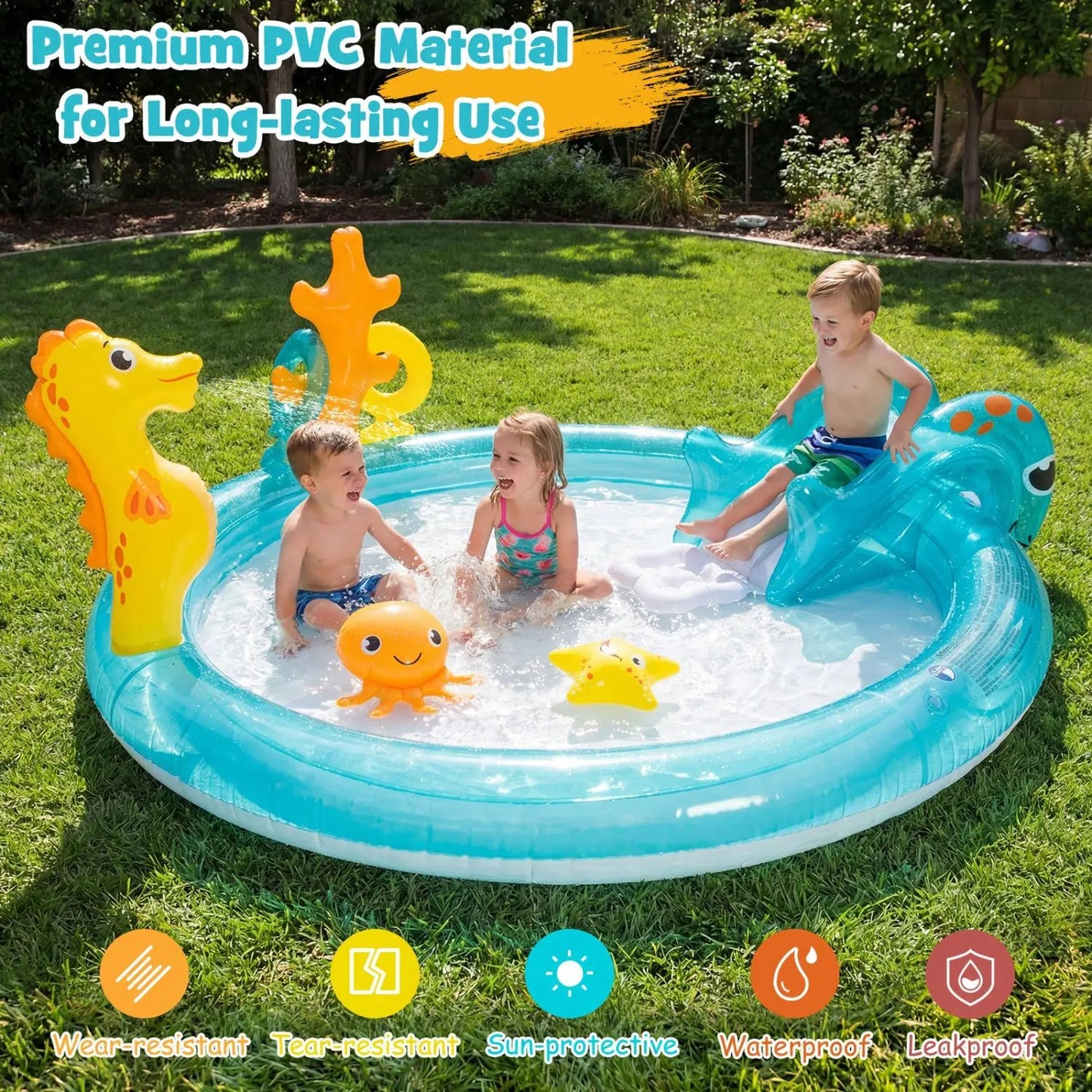 Outdoor Summer Water Park for Backyard and Garden