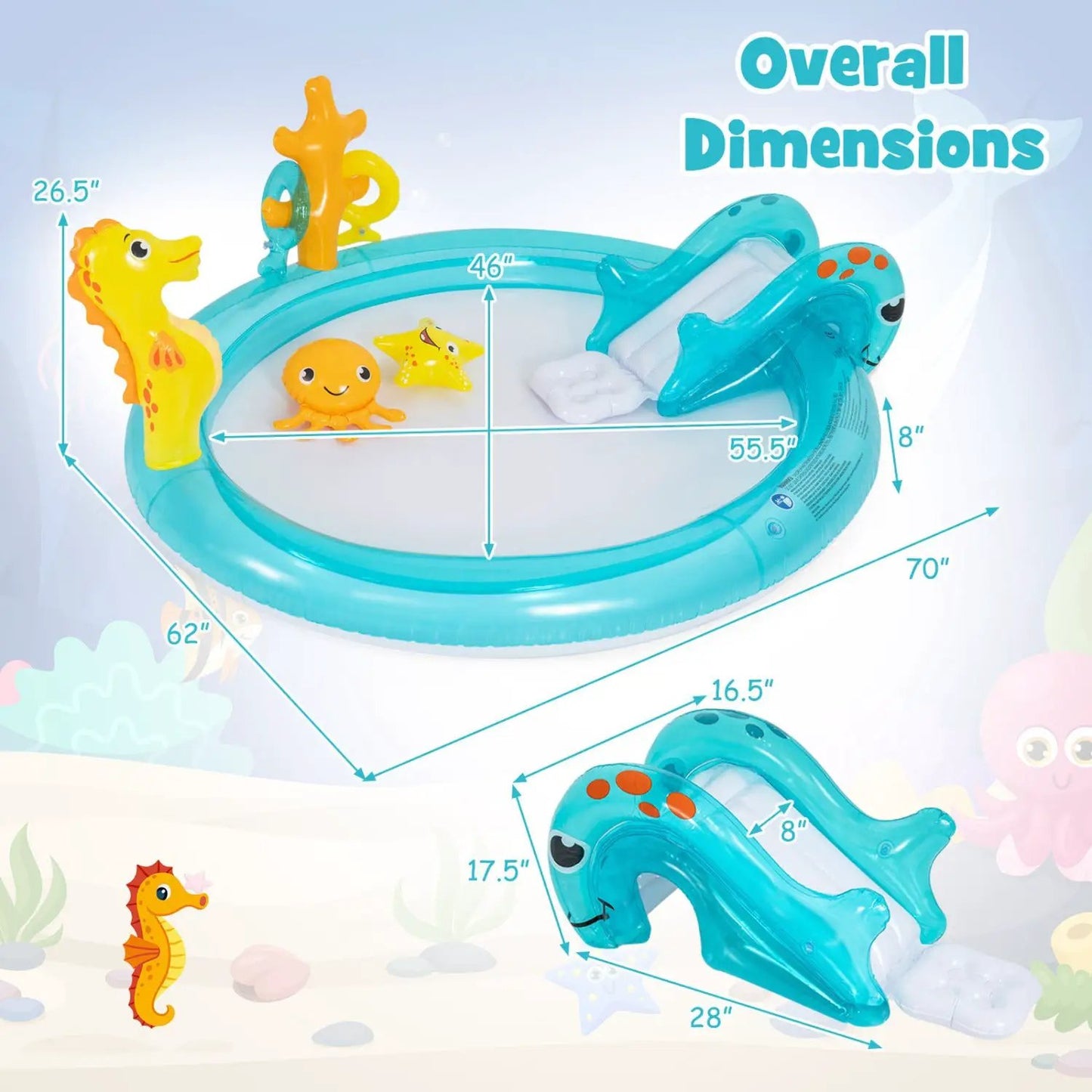 Outdoor Summer Water Park for Backyard and Garden