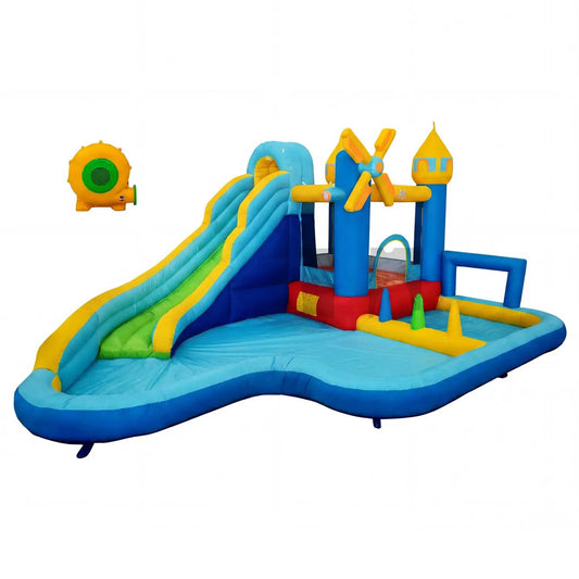 Windmill Themed Inflatable Water Park and Slide