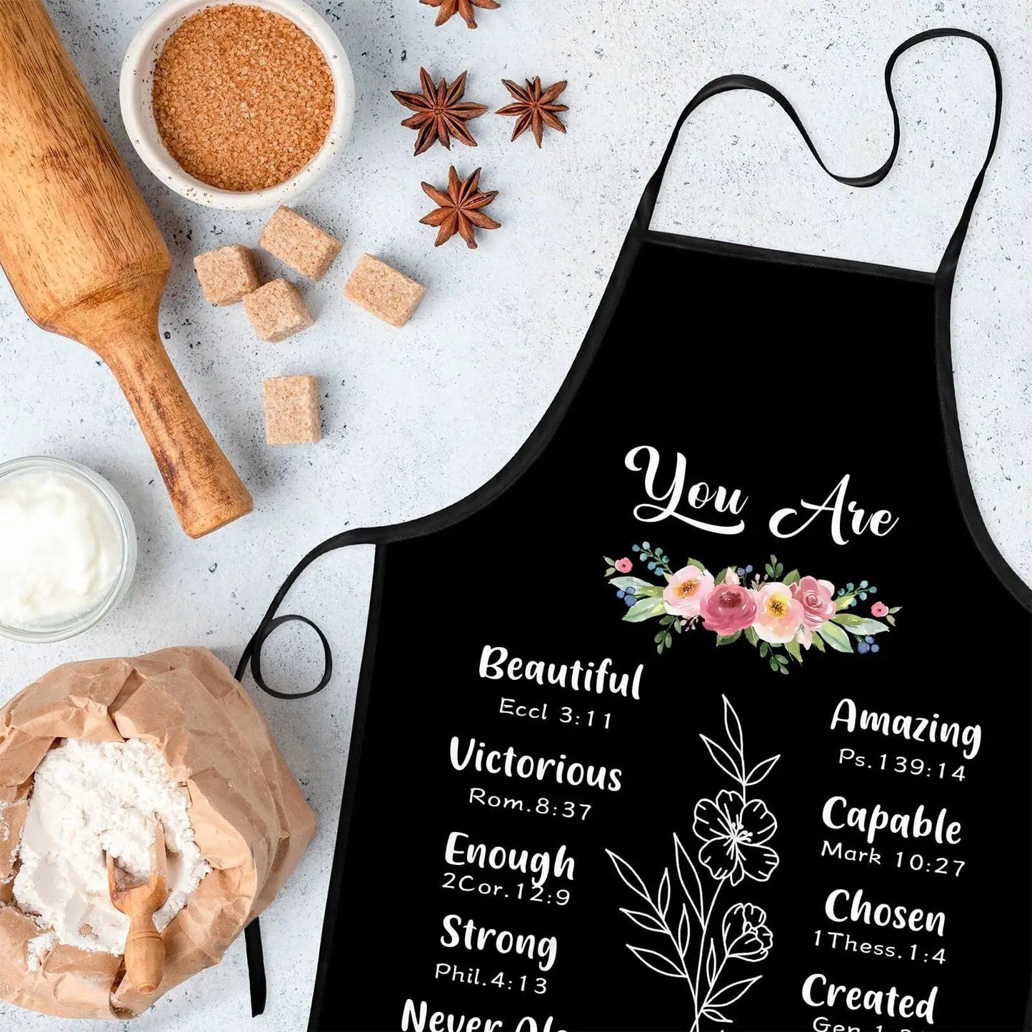 Inspirational Christian Apron – Perfect Gift for Faith-Filled Loved Ones - Tampa Home & Garden Store