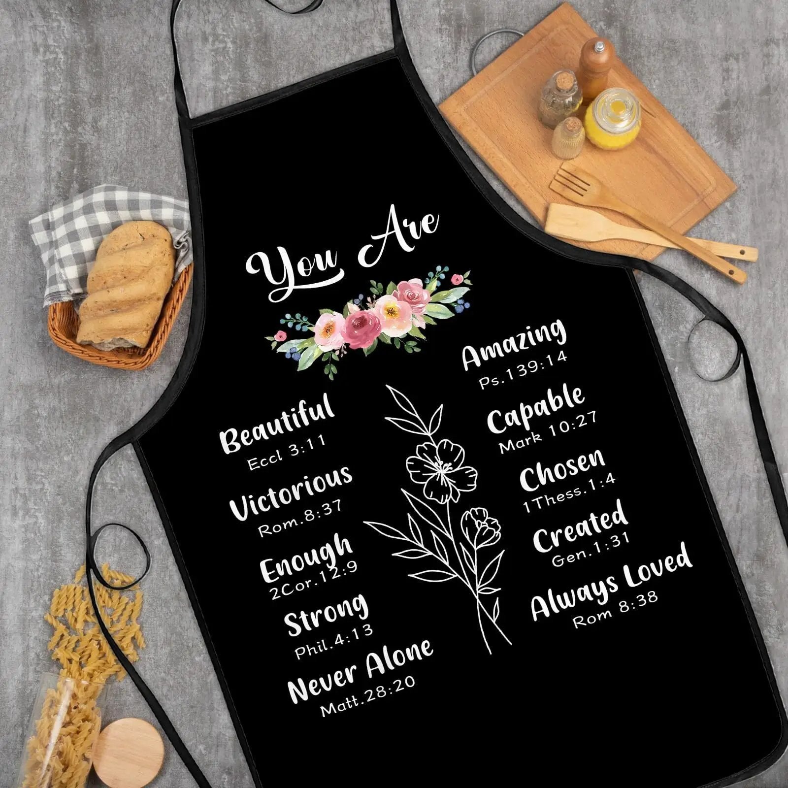 Inspirational Christian Apron – Perfect Gift for Faith-Filled Loved Ones - Tampa Home & Garden Store