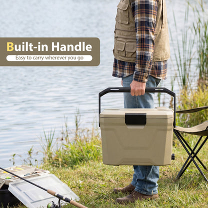GemGear insulated portable cooler hard shell with built-in handle and 2 cup holders on Tampa Home & Garden Store