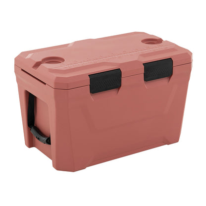 Insulated portable cooler hard shell ice chest pink with 2 cup holders and black latches GemGear on Tampa Home & Garden Store