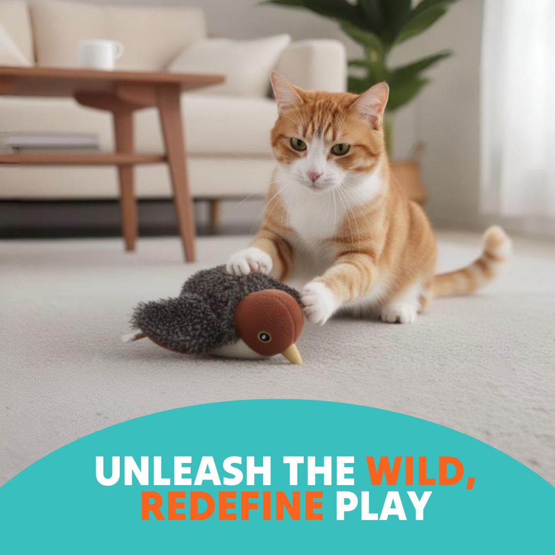 Interactive Cat Flapping Bird Toy - Tampa Home & Garden Store