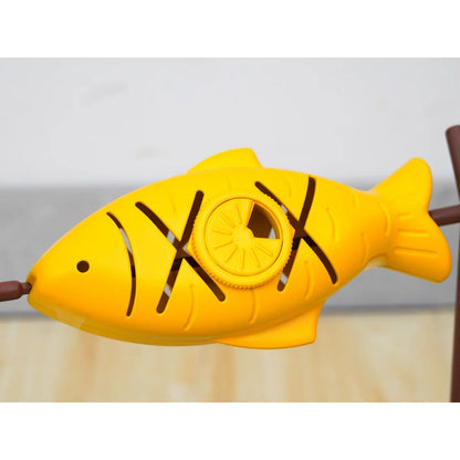 Interactive Cat Treat Dispenser & Slow Feeder – Grilled Fish Puzzle Toy - Tampa Home & Garden Store