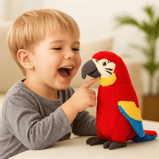 Interactive Talking Parrot Plush Toy Voice Repeating Learning Toy for Kids - Tampa Home & Garden Store