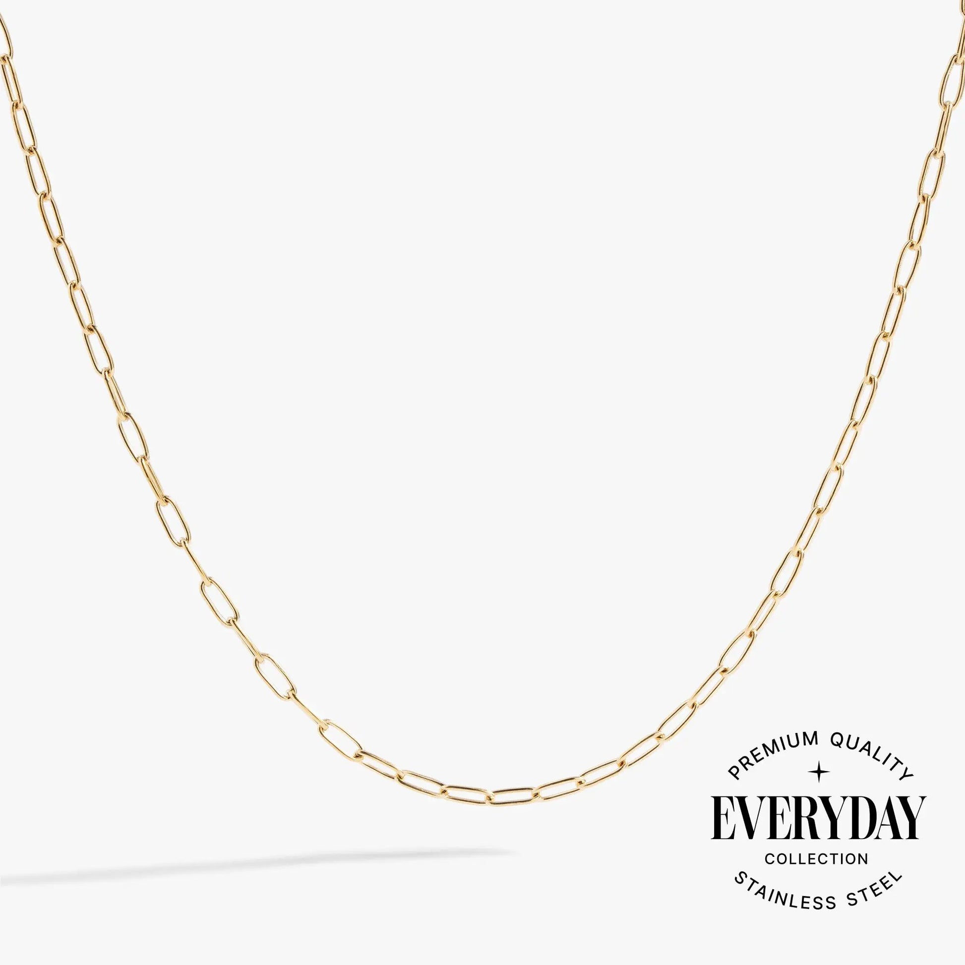 Paperclip Charm & Layering Necklace by ALEX AND ANI gold-tone chain on Tampa Home & Garden Store