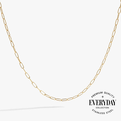 Paperclip Charm & Layering Necklace by ALEX AND ANI gold-tone chain on Tampa Home & Garden Store