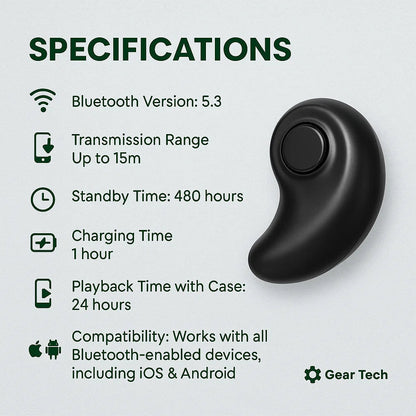 LumaSleep Wireless Sleep Headphones Bluetooth 5.3 Ultra-Light Earbuds