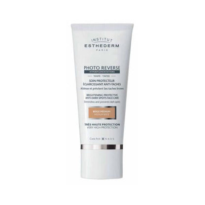 Esthederm Photo Reverse tinted sunscreen tube beige medium 50ml anti-aging sun protection on Tampa Home & Garden Store
