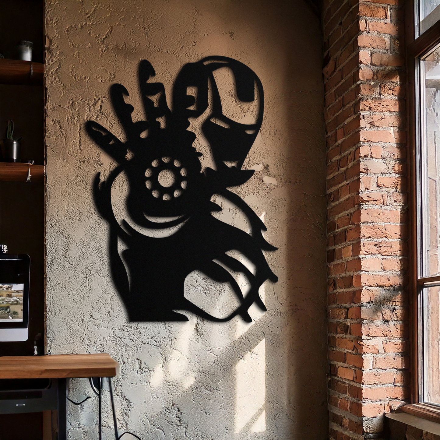 Iron Man Hand Gesture Silhouette Metal Wall Art – Superhero Home Decor- KAF573 - Tampa Home & Garden Store