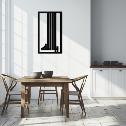 Islamic Calligraphy Metal Wall Art - "Ya Allah" Modern Design -KAF180 - Tampa Home & Garden Store