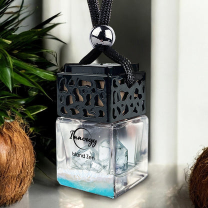 Island Zen Crystal-Enhanced Oil Diffuser, Car Air Freshener, 8ml - Tampa Home & Garden Store