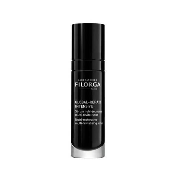 Filorga Global-Repair Intensive face serum bottle, 30ml, black with silver cap on Tampa Home & Garden Store