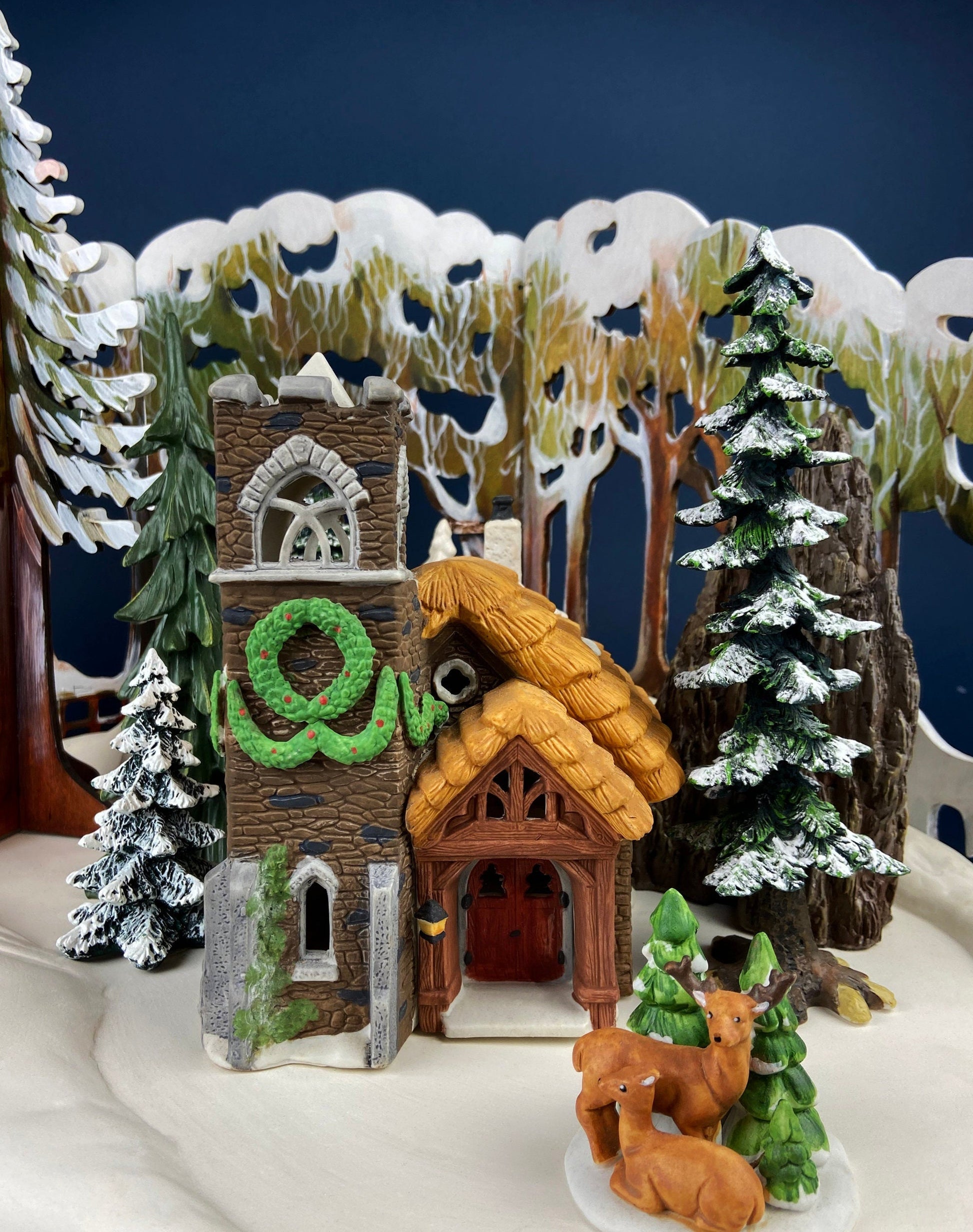 Ivy Glen Church by Department 56. Dicken's Village Series. Porcelain Illuminated House.  Christmas Village Accessories. - Tampa Home & Garden Store