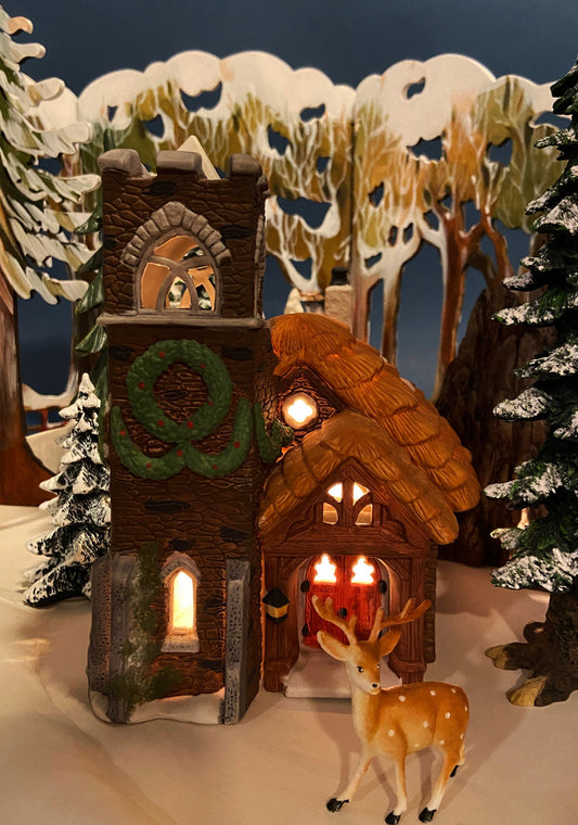 Ivy Glen Church by Department 56. Dicken's Village Series. Porcelain Illuminated House.  Christmas Village Accessories. - Tampa Home & Garden Store