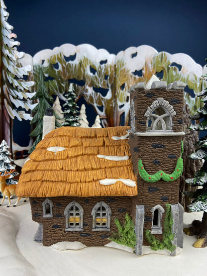 Ivy Glen Church by Department 56. Dicken's Village Series. Porcelain Illuminated House.  Christmas Village Accessories. - Tampa Home & Garden Store