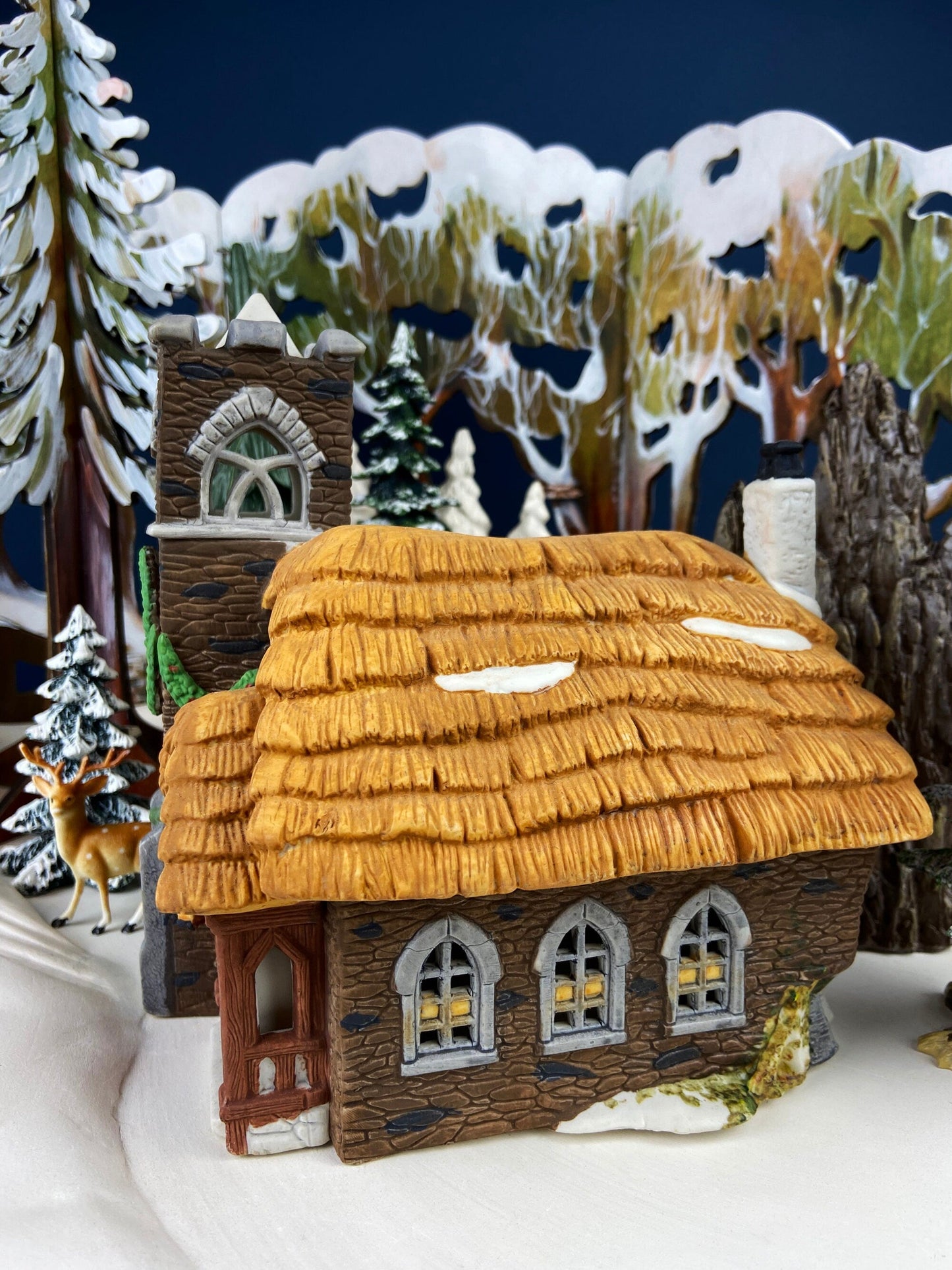 Ivy Glen Church by Department 56. Dicken's Village Series. Porcelain Illuminated House.  Christmas Village Accessories. - Tampa Home & Garden Store