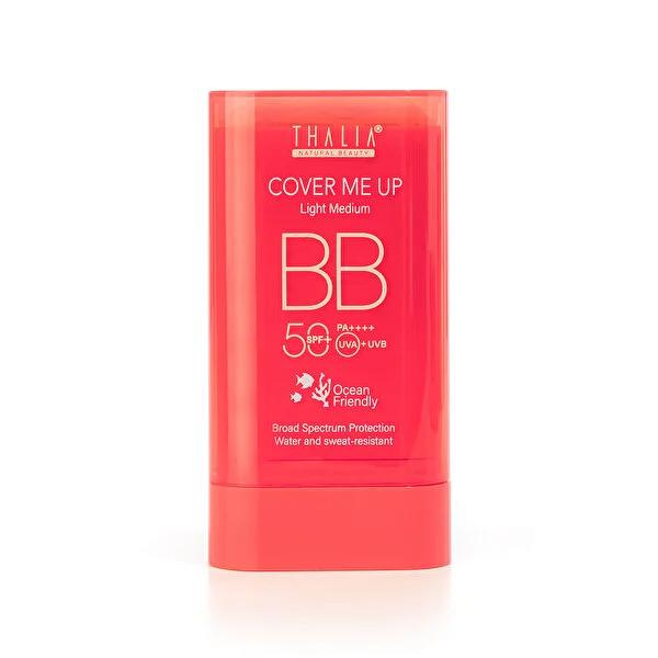 Thalia BB sunscreen stick SPF 50+ Light Medium coral red reef-safe by Beauty Care Bag on Tampa Home & Garden Store