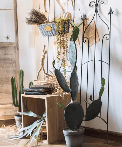 Artificial Cactus in Pot Various Styles by RusticReach in gray pots for indoor planters on Tampa Home & Garden Store