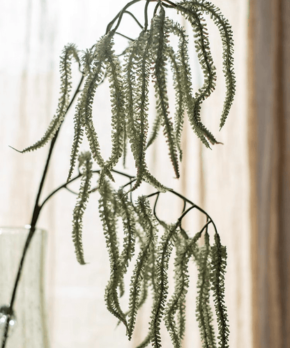 Artificial Amaranth Stem 23.6in tall, green fuzzy hanging stems, RusticReach decorative stem on Tampa Home & Garden Store