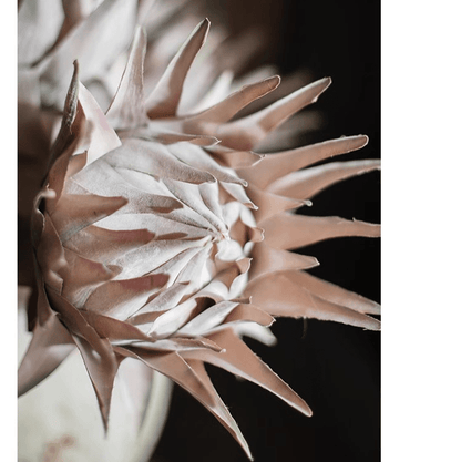 Artificial artichoke stem, dusty pink bracts, 37 inches tall, RusticReach on Tampa Home & Garden Store