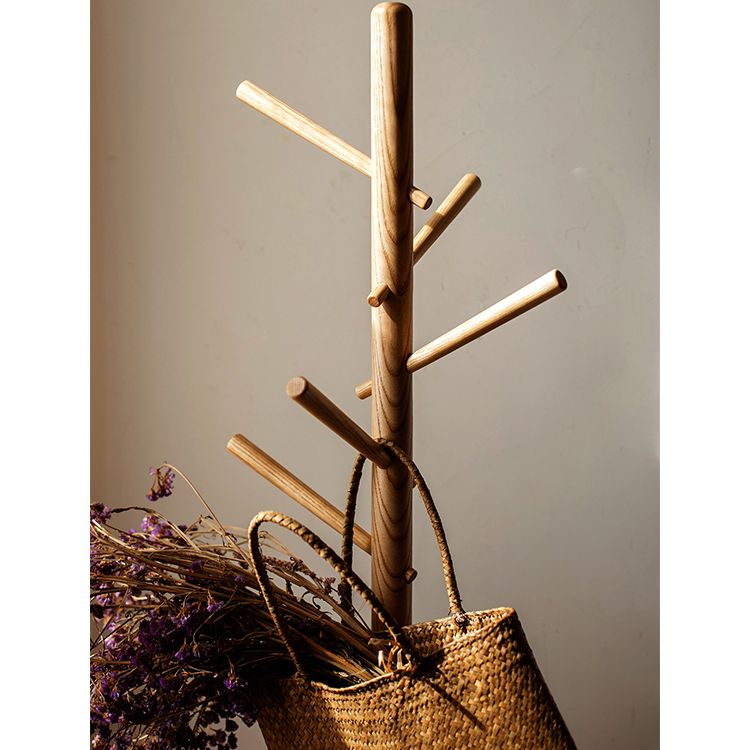 Ash wood coat rack with multiple pegs for entryway by RusticReach on Tampa Home & Garden Store