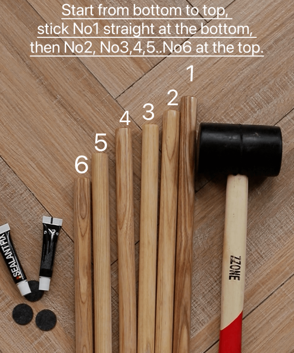 Ash wood coat rack with six solid pegs, RusticReach on Tampa Home & Garden Store
