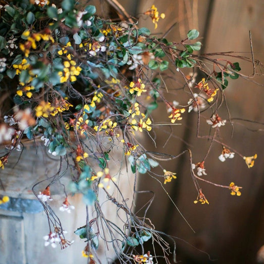 Faux artificial baby's-breath vine stem, 27 inches tall, silk, RusticReach multicolor on Tampa Home & Garden Store