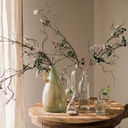 Faux silk baby's-breath vine stem, 27" tall with green leaves, RusticReach on Tampa Home & Garden Store