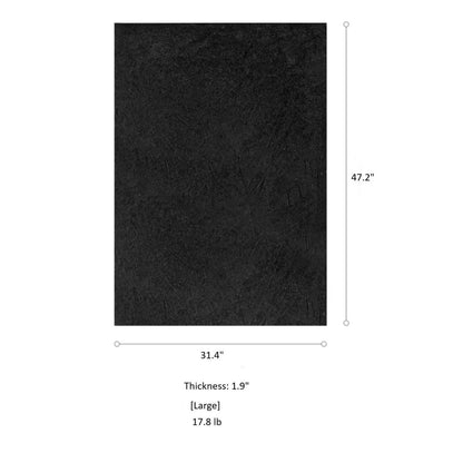 Black textured wall art by RusticReach, 31.4x47.2 in, 1.9 in thick, Large, 17.8 lb on Tampa Home & Garden Store