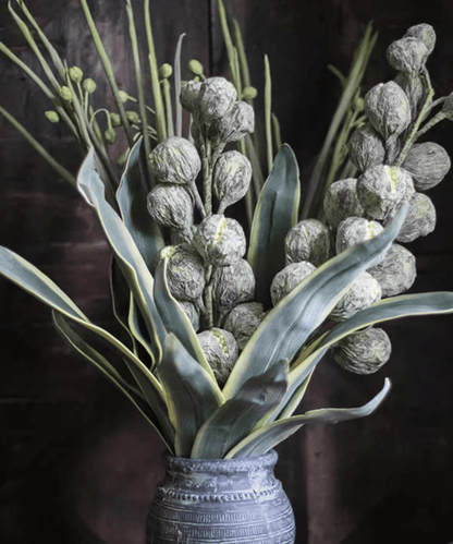 Designer Fruit Bouquet by RusticReach frosted berry clusters and leaves in ceramic vase on Tampa Home & Garden Store