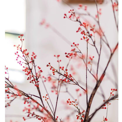 Rustic Berries on Tall Branch artificial plant with red berry clusters RusticReach on Tampa Home & Garden Store