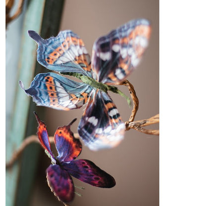 Butterfly Clips RusticReach set of 5, assorted blue purple orange decorative clips on Tampa Home & Garden Store
