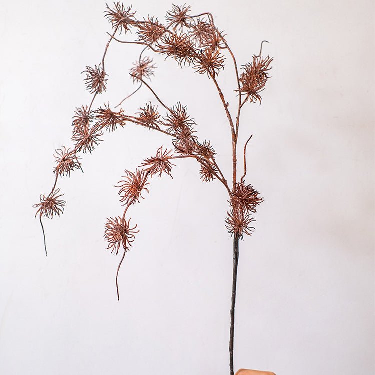 Plastic Cangli Stem 33in tall decorative stem with rust-brown seed clusters by RusticReach on Tampa Home & Garden Store