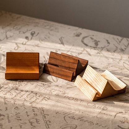 Solid Wood Cellphone Stand set of three by RusticReach in light, medium, dark finishes on Tampa Home & Garden Store