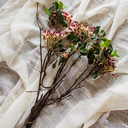 Rose Purple Elder Flower Leaf Bunch 22in tall by RusticReach with green leaves on Tampa Home & Garden Store