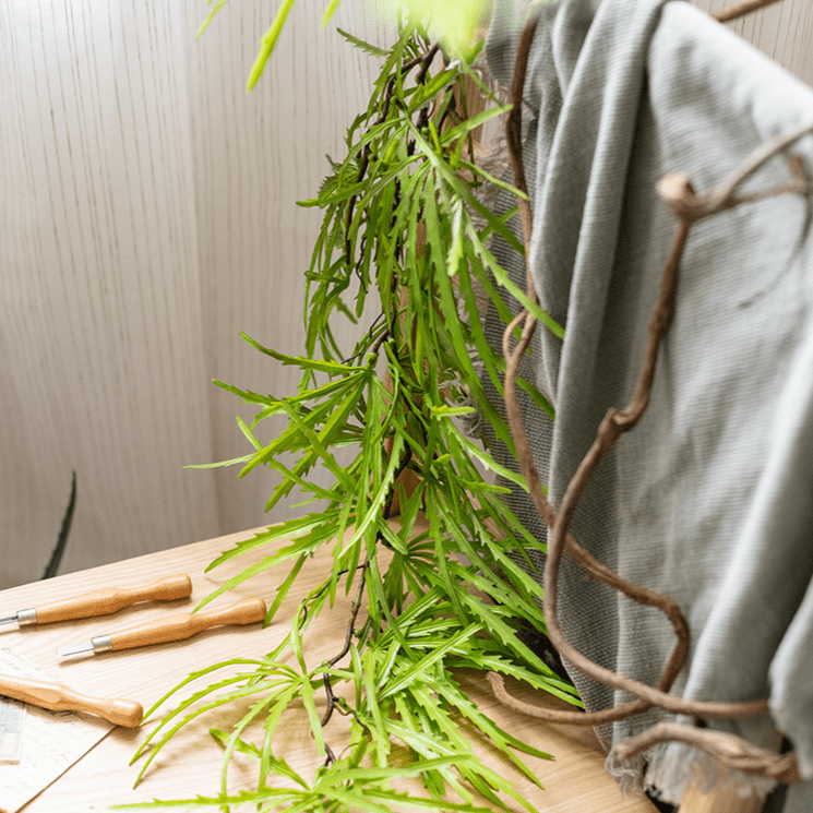 Artificial Ferns Vine Stem 39 inches long, green, RusticReach artificial non-flowering plant on Tampa Home & Garden Store