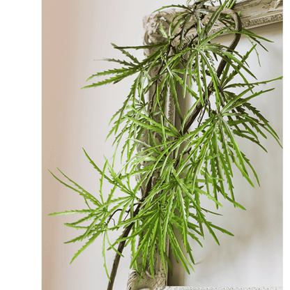 Artificial Ferns Vine Stem 39 inches long, green fronds on a brown stem on Tampa Home & Garden Store