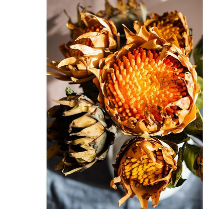 Artificial Flannel Sunflower Stem Bouquet
