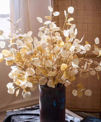 Golden Haze Eucalyptus Stem 37.7in tall artificial non-flowering plant in vase RusticReach on Tampa Home & Garden Store