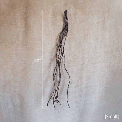 Ikebana Twig Branch artificial non-flowering plant RusticReach, 22in tall, small brown twig on Tampa Home & Garden Store
