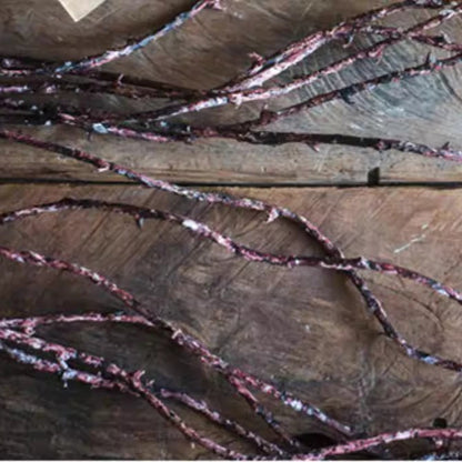 Ikebana Twig Branch artificial non-flowering plant pink-speckled twig stems RusticReach on Tampa Home & Garden Store