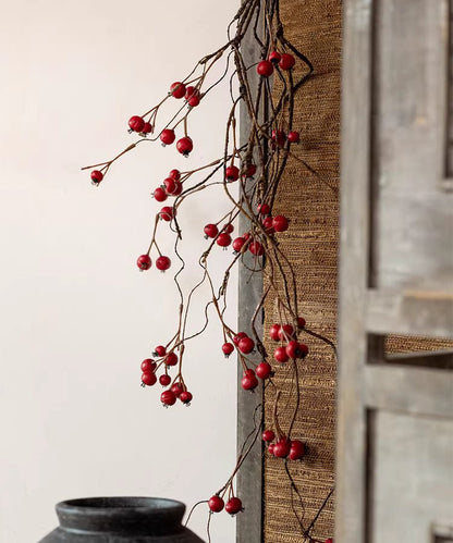 Leafless berry branch stem 45.2 tall RusticReach artificial plant with red berries on Tampa Home & Garden Store