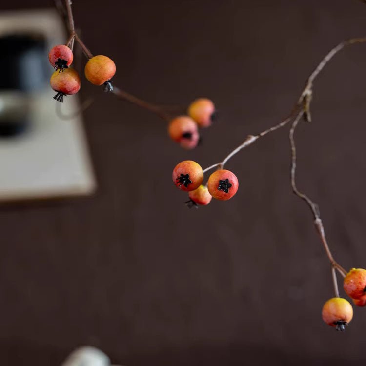 Leafless berry branch stem 45.2in tall, RusticReach artificial plant with red berries on Tampa Home & Garden Store