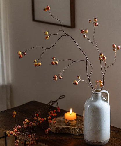 Leafless berry branch stem 45.2 inches tall, artificial plant by RusticReach in ceramic pitcher on Tampa Home & Garden Store