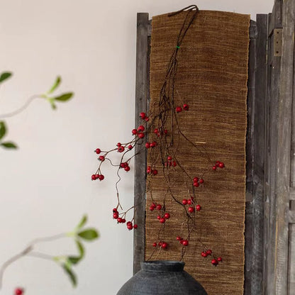 Leafless Berry Branch Stem 45.2 inches tall with red berries, RusticReach artificial plant on Tampa Home & Garden Store