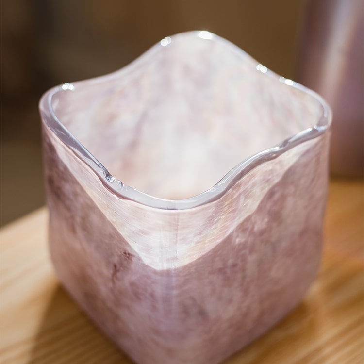 Pink Morandi color art glass vase by RusticReach on Tampa Home & Garden Store